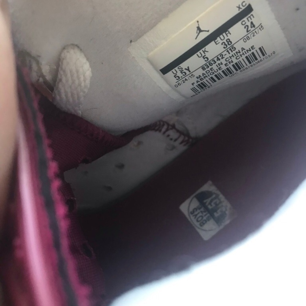 Maroon Jordan 6s